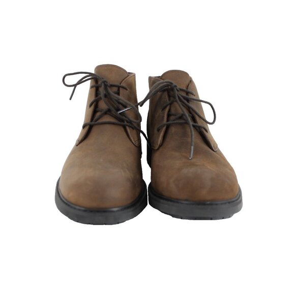 Timberland Sz 9 Dark Brown Weatherproof Lace Up Leather Fabric Lined Ankle Boot - Picture 2 of 16